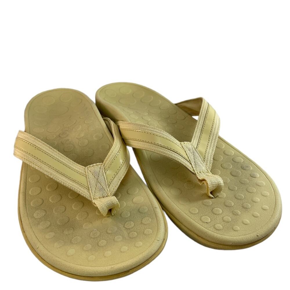 Orthoheel (Vionic) Flip Flops Size 11 Yellow Great Condition